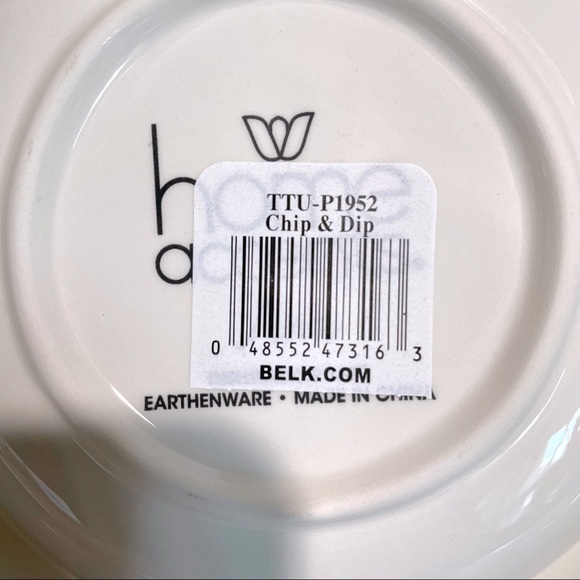 Home Accents White blue Floral serving appetizer platter veggie tray - Picture 9 of 11